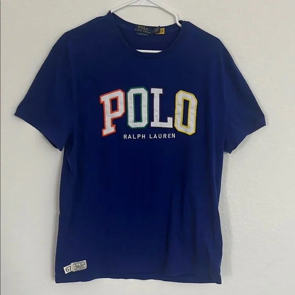 Polo Ralph Lauren Blue Graphic T-Shirt - Picture 2 of 7